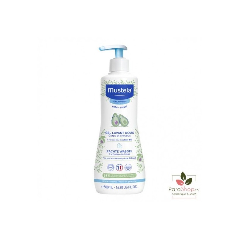 MUSTELA GEL LAVANT CORP & CHEVEUX 500ML