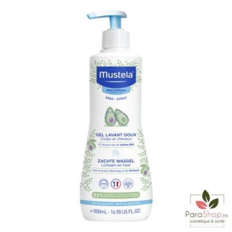 MUSTELA GEL LAVANT CORP & CHEVEUX 500ML