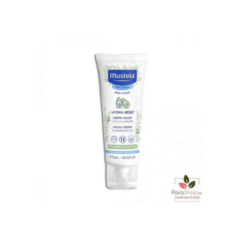 MUSTELA HYDRA BEBE CREME VISAGE 40ML