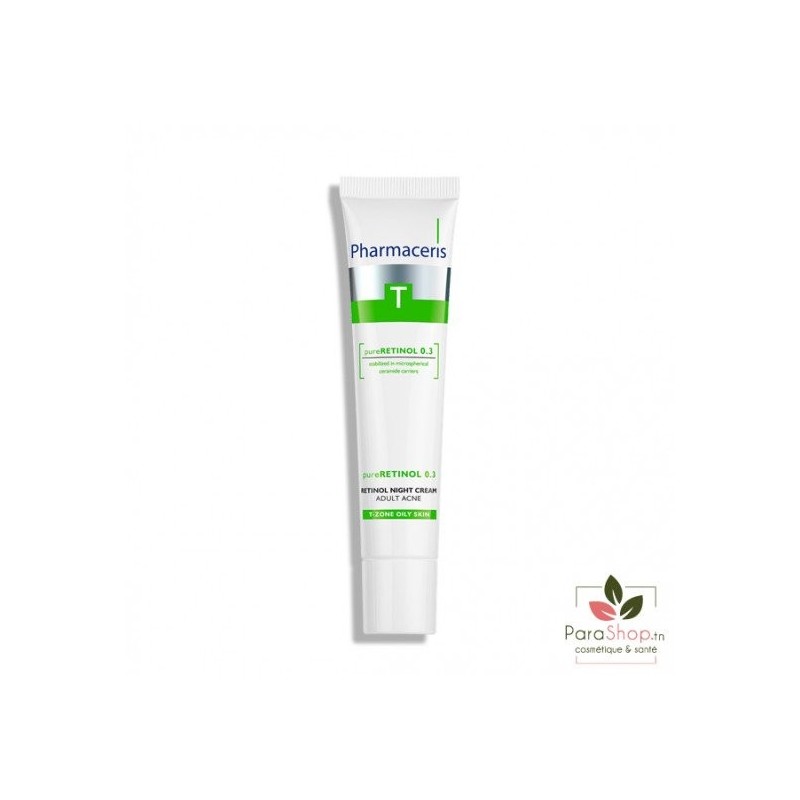 PHARMACERIS T PURE RETINOL 0.3 CRÈME DE NUIT ANTI-ACNE 40ML