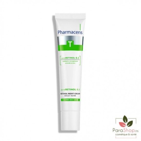 PHARMACERIS T PURE RETINOL 0.3 CRÈME DE NUIT ANTI-ACNE 40ML