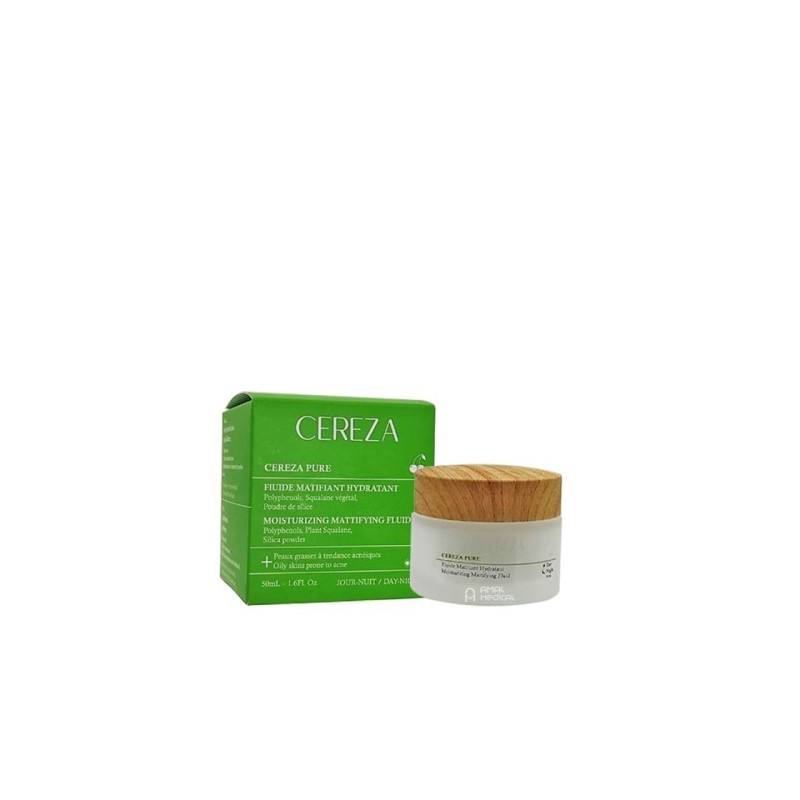 CEREZA PURE CREME DE NUIT FLUIDE MATIFIANT & HYDRATANTE 50ML
