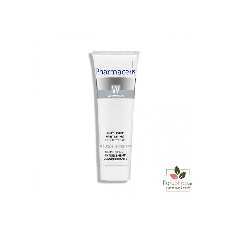 PHARMACERIS W ALBUCIN INTENSIVE CREME DE NUIT ECLAIRCISSANTE 30ML