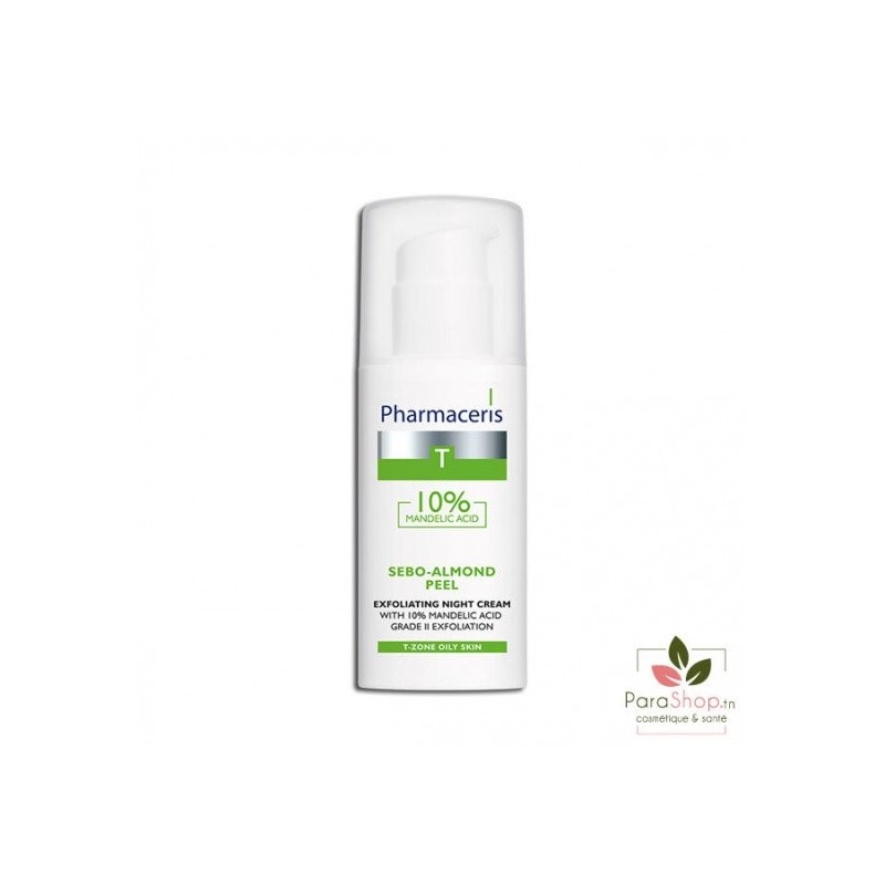 PHARMACERIS T SEBO-ALMOND PEEL CREME DE NUIT EXFOLIANTE 50ML