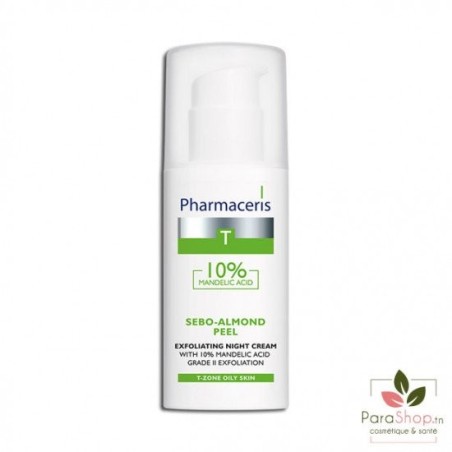 PHARMACERIS T SEBO-ALMOND PEEL CREME DE NUIT EXFOLIANTE 50ML