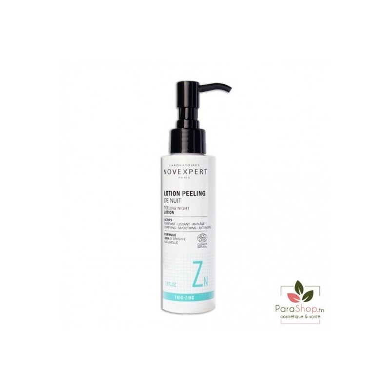 NOVEXPERT LOTION PEELING NUIT TRIO ZINC 115ML