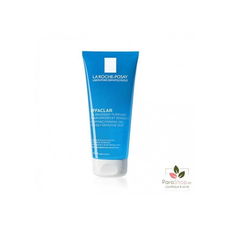 LA ROCHE POSAY EFFACLAR GEL MOUSSANT PURIFIANT TUBE 200ML peau grasse acneique