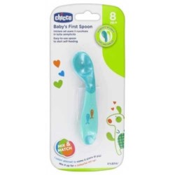 CHICCO CUILLERE SILICONE GIRL 8M+/REF:16100100