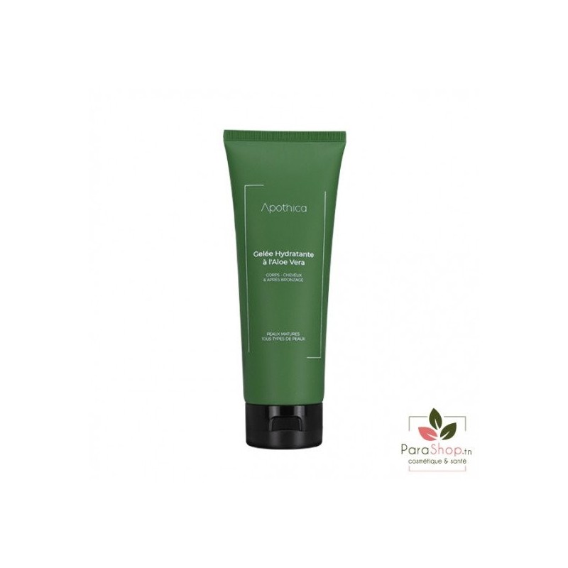 APOTHICA GELÉE HYDRATANTE À L'ALOE VERA CORPS-CHEVEUX& APRÉS BRONZAGE 200ML