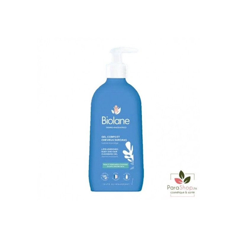 BIOLANE GEL CORPS ET CHEVEUX SURGRAS 350ML