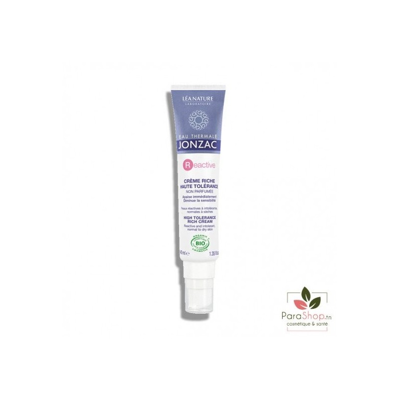 JONZAC REACTIVE CREME RICHE HAUTE TOLERANCE 40ML