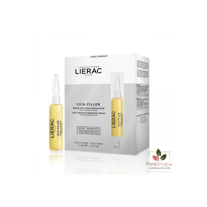 LIERAC CICA-FILLER SERUM ANTI-RIDES REPARATEUR 3 AMPOULES *10ML