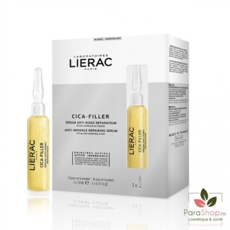 LIERAC CICA-FILLER SERUM ANTI-RIDES REPARATEUR 3 AMPOULES *10ML