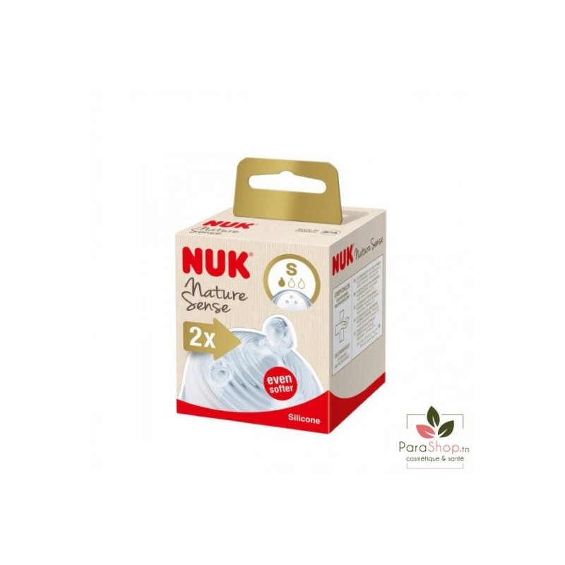 NUK 2 TET SIL NATURE SENSE L 6-18M 24024