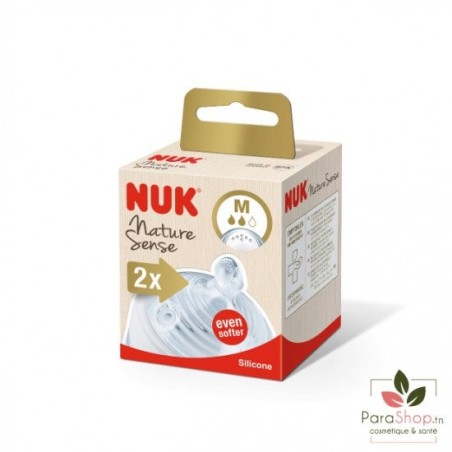 NUK 2 TETINES NATURE SENSE M 0-6M 24023