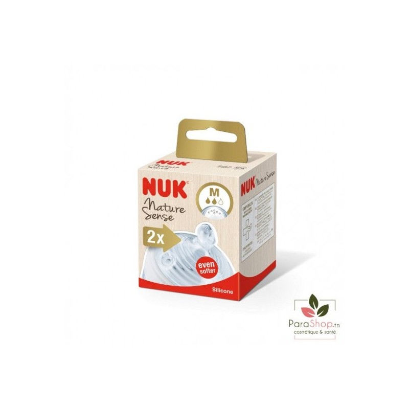 NUK 2 TETINES NATURE SENSE M 6-18 25025