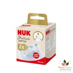 NUK 2 TETINES NATURE SENSE S 0-6 24018