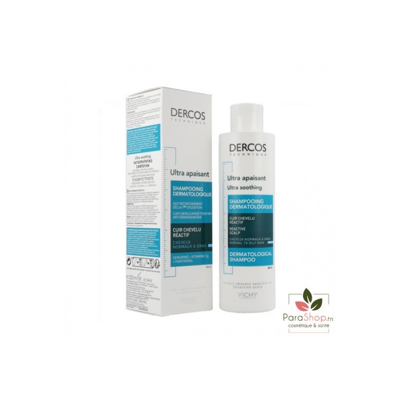 VICHY DERCOS SHAMPOING SANS SULFATE CHX GRAS