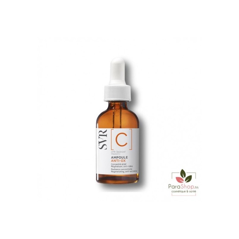 SVR AMPOULE ANTI OX VITAMINE C 20% 30ML TOUS TYPES DE PEAUX