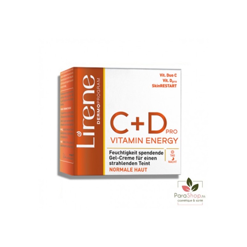 LIRENE C+D Gel creme Hydratant Peau Mixte a Grasse 50ML