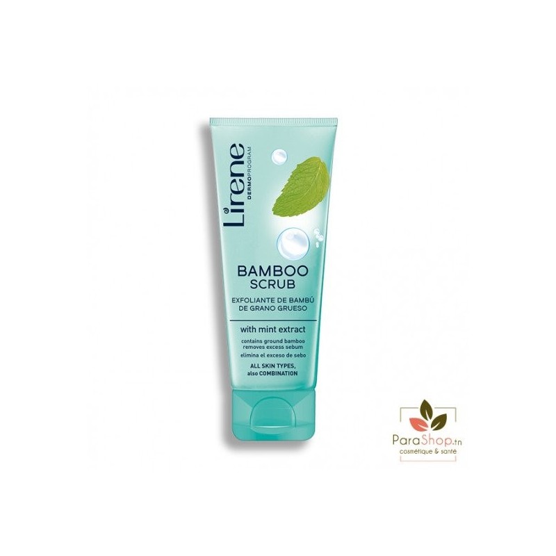 LIRENE PEELING BAMBOO A L'EXTRAIT DE MENTHE 75ML