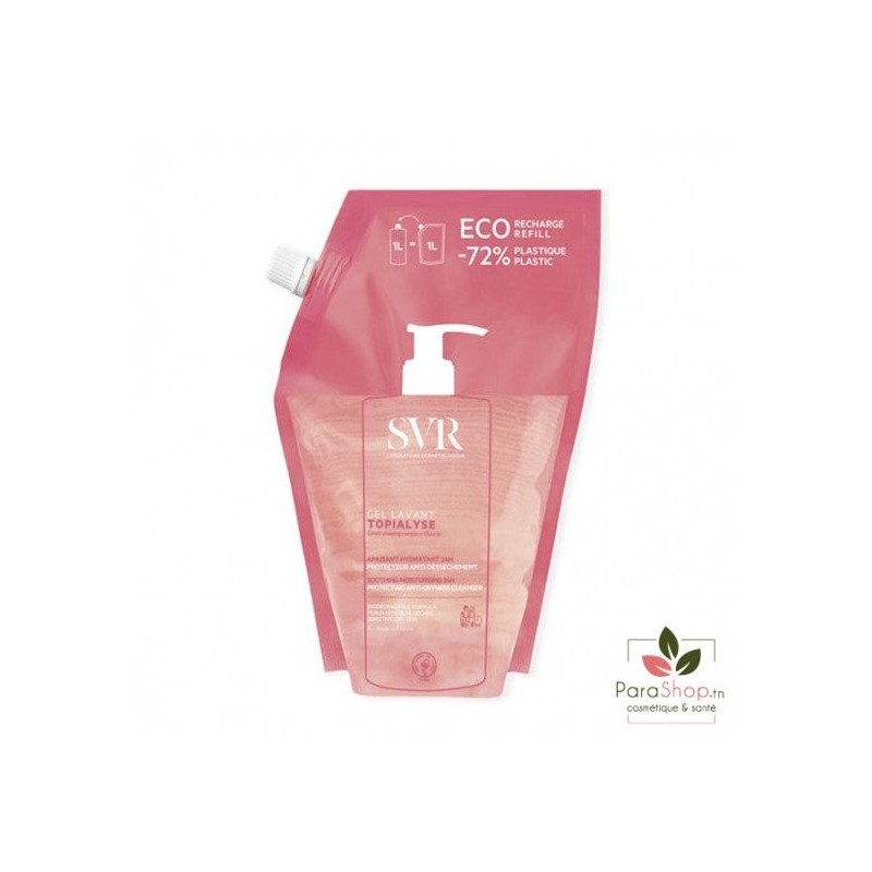 SVR TOPIALYSE GEL LAVANT 1L RECHARGE