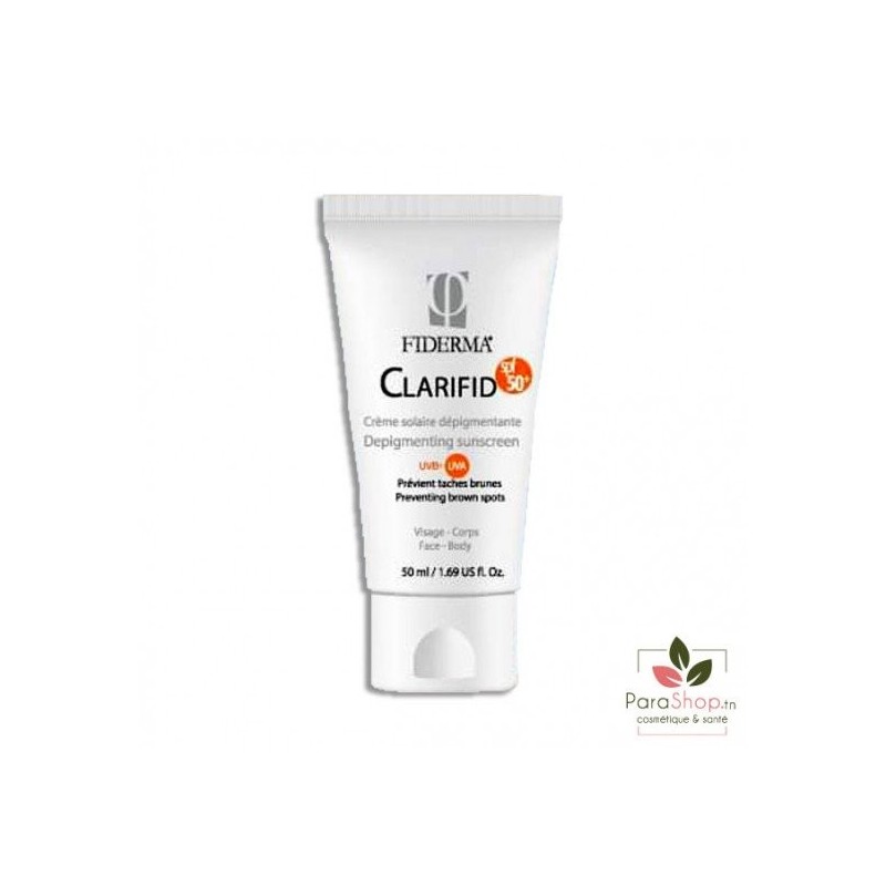 FIDERMA CLARIFID CREME SOLAIRE DEPIGMENTANTE SPF 50+ 50ML