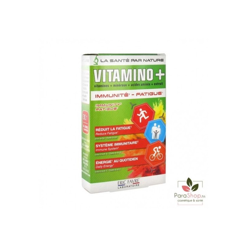 ERIC FAVRE VITAMINO+ IMMUNITE ET FATIGUE 30 COMPRIMES