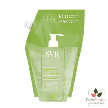 SVR SEBIACLEAR GEL MOUSSANT 400 ML RECHARGE