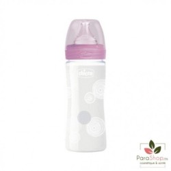 CHICCO BIB EN VERRE 240ML GIRL ROSE REF.28721100