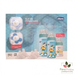 CHICCO COFFRET KIT.BIB BLEU (7P)