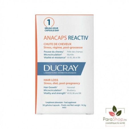 DUCRAY ANACAPS REACTIV 30 Gellules