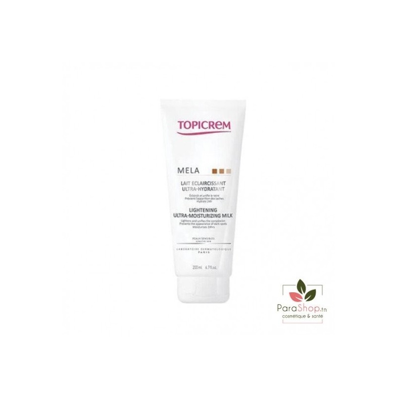 TOPICREM MELA Lait Eclaircissant Ultra Hydratant 200ML