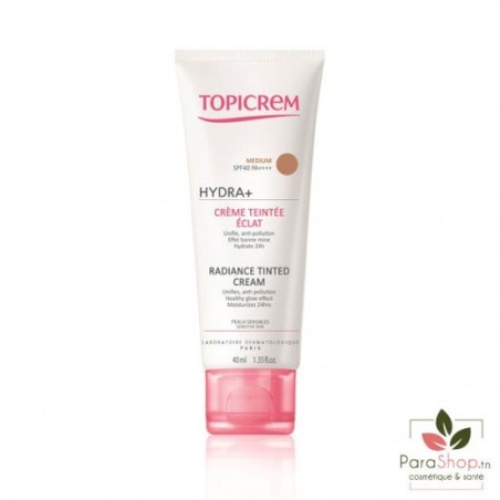 TOPICREM HYDRA+ CREME TEINTE MEDIUM SPF40 40ML