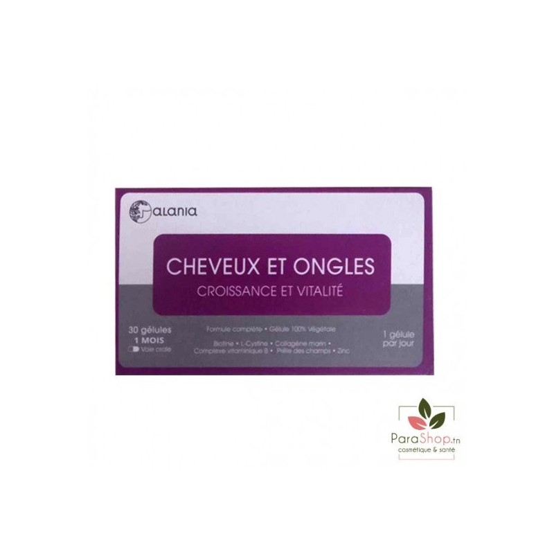 ALANIA CHEVEUX ET ONGLES CROISSANCE ET VITALITE 30 GELULES