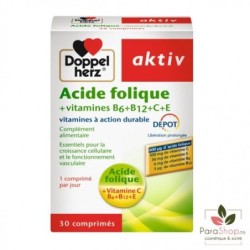 AKTIV ACIDE FOLIQUE VITAMINES B+C+E 30 COMPRIMES