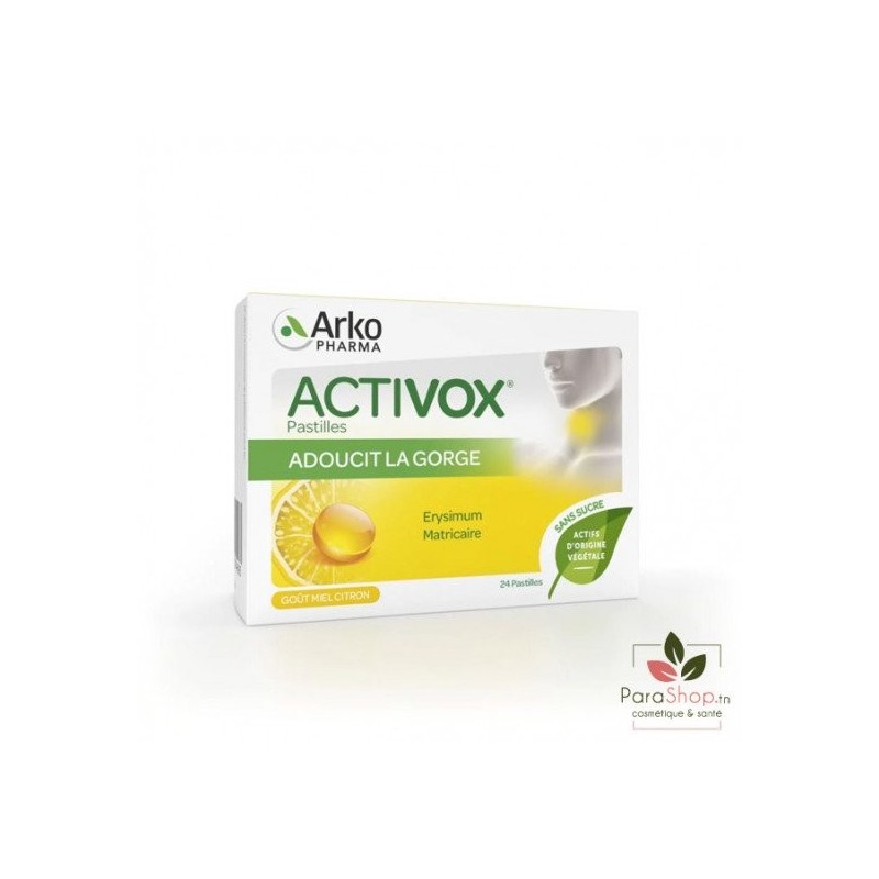 AKTIVOX MIEL CITRON PASTILLES BOITE 24