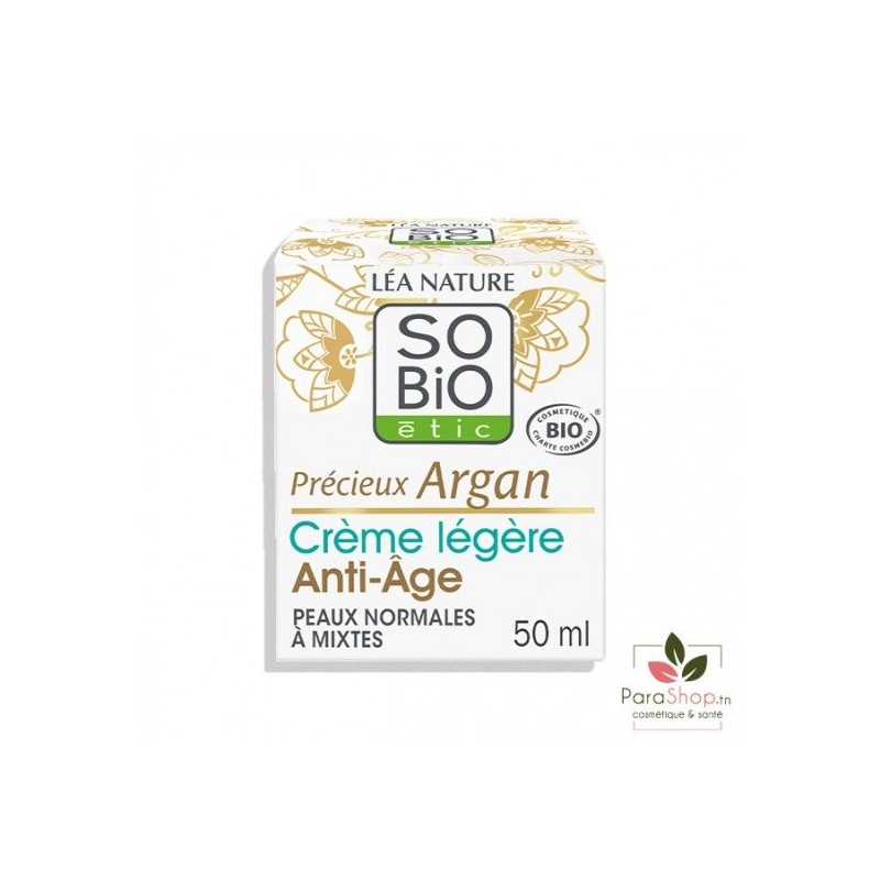SO BIO PRECIEUX ARGAN CREME DE JOUR ANTI AGE 50ml