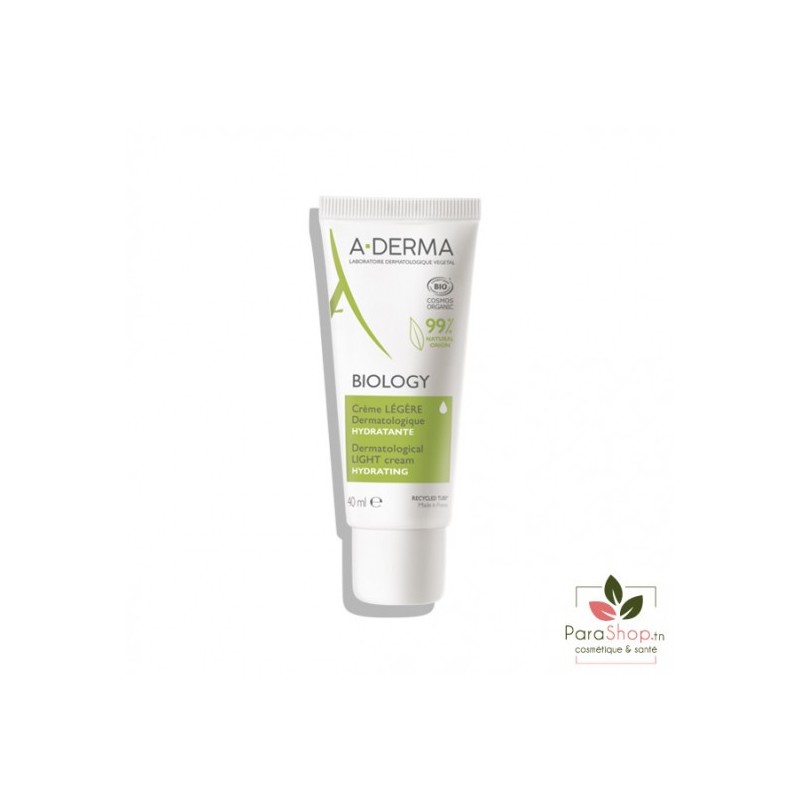 ADERMA BIOLOGY Creme Légère Dermatologique Hydratante 40ML