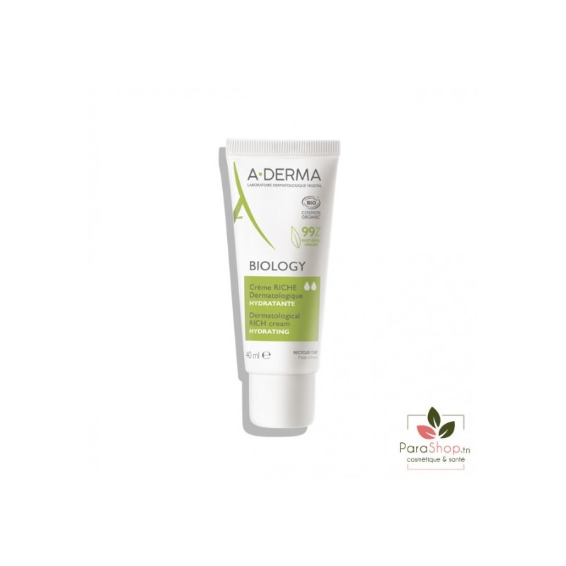 ADERMA BIOLOGY Creme Riche Dermatologique Hydratante 40ML