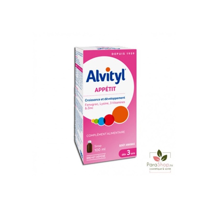ALVITYL APPETIT SIROP ENFANTS 100ML