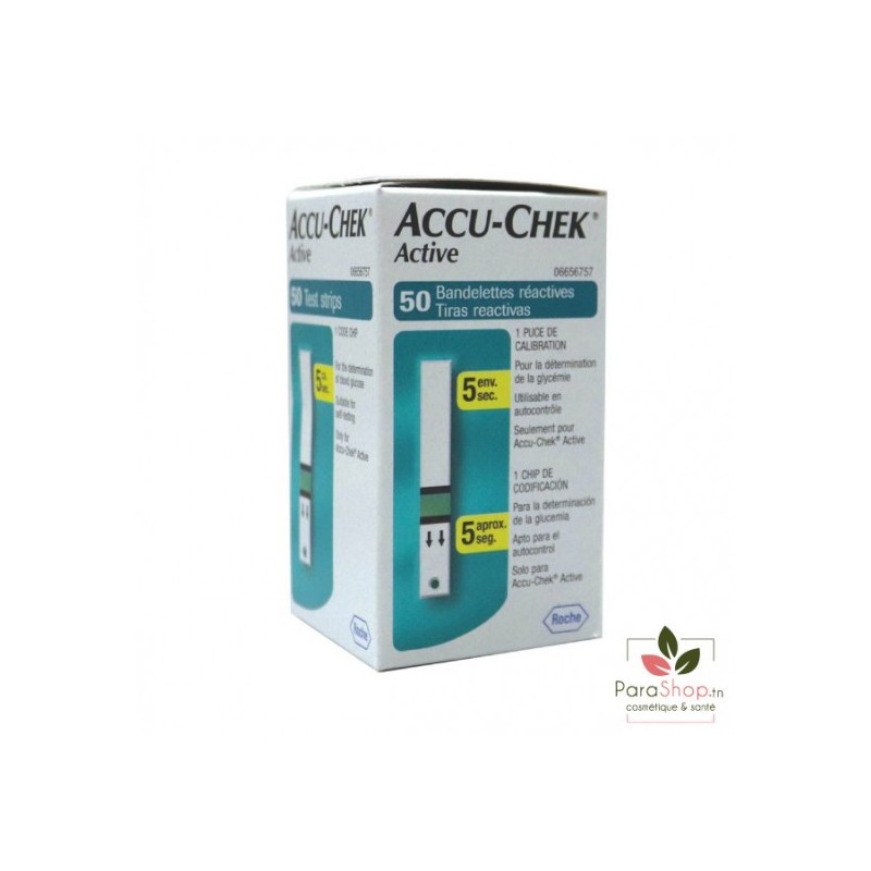ACCUCHEK ACTIVE bandelettes 50